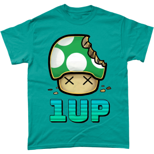 Chomped 1UP Mushroom Super Mario - T-Shirt